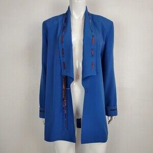 Vintage 80's Caron Components Blue Blazer